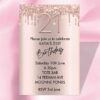 21st Birthday invitations digital download print