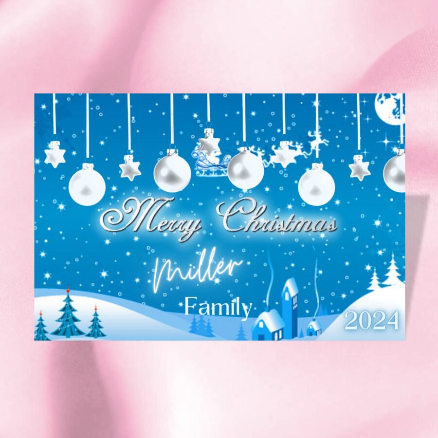 Personalised Christmas Cards digital Prints