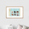 Baby's 1st year collage poster digital print