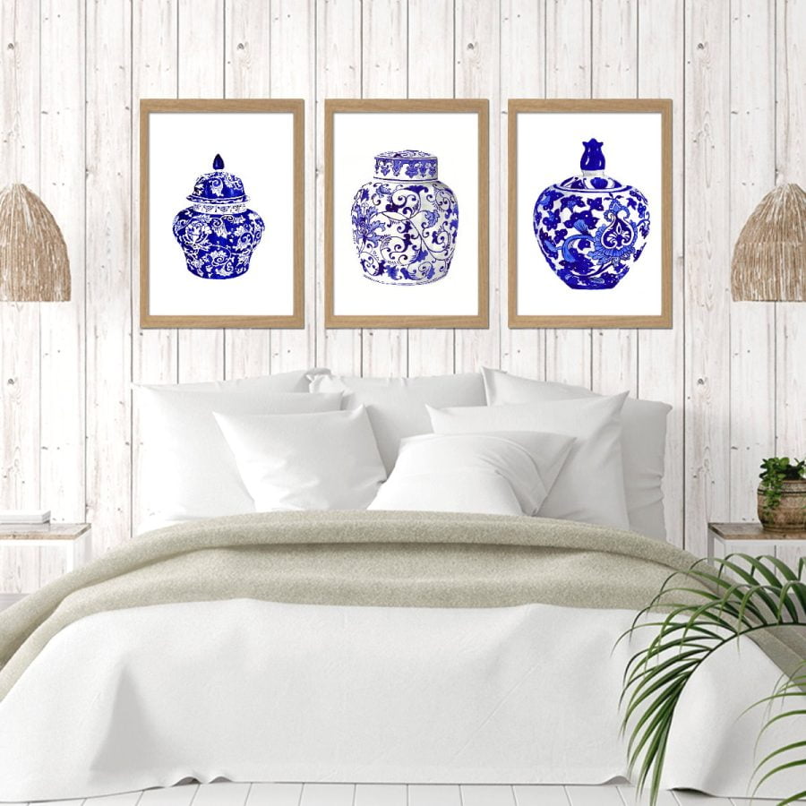 Ginger Jars Wall Art poster set digital print