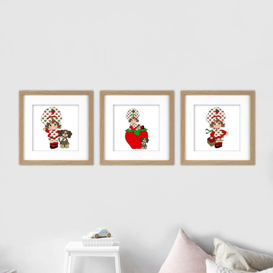 Strawberry Shortcake Wall Art poster digital print