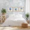 Hydrangeas Posters Prints - Set of 2 - 30cm x 30cm