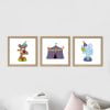 Circus Wall Art poster set digital print