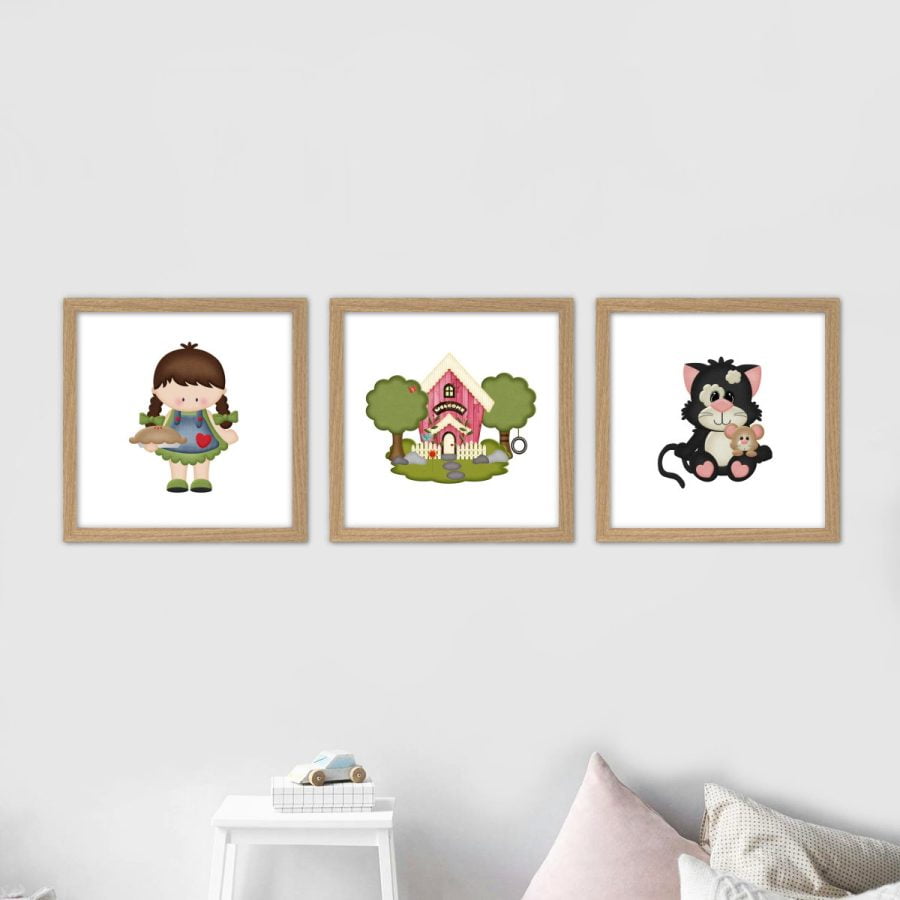 Farm Animals Wall Art poster set digital print